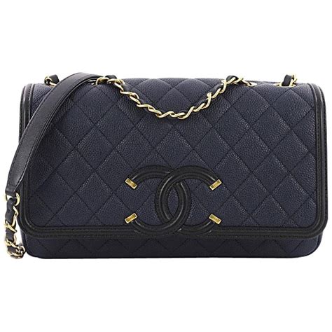 chanel filigree flap bag